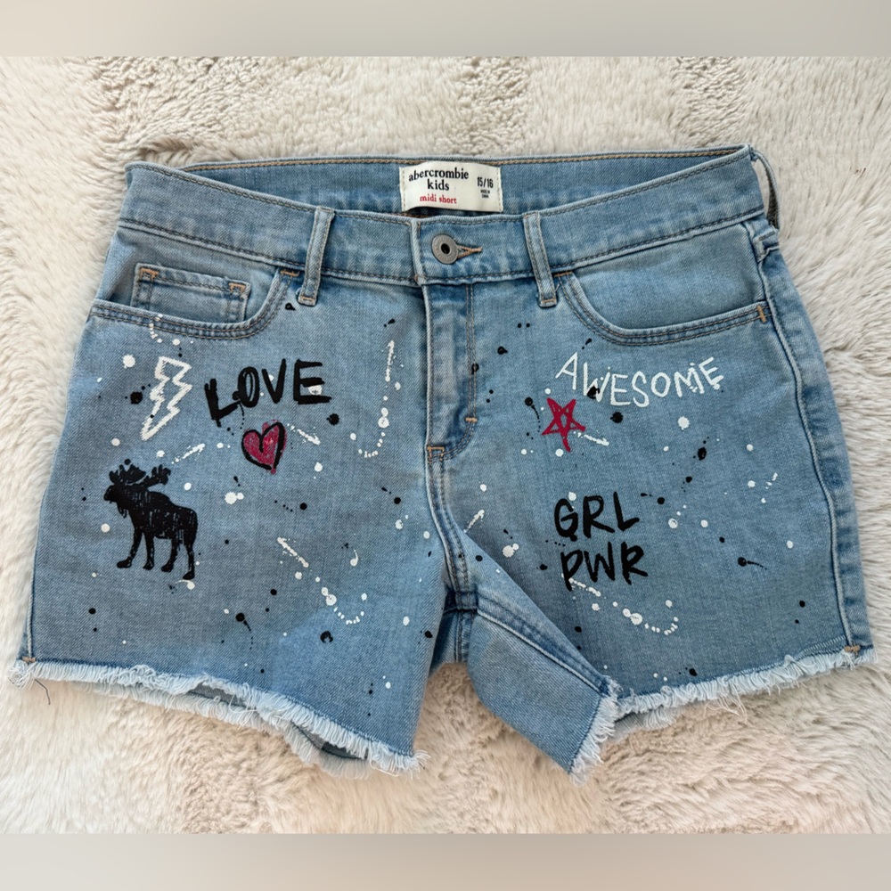 A&f kids shorts girls